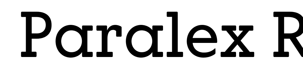  DEMO Paralex Regular font family download free