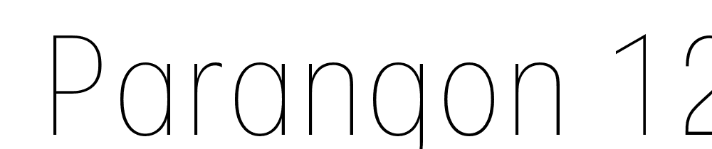  DEMO Parangon 120C Regular font family download free