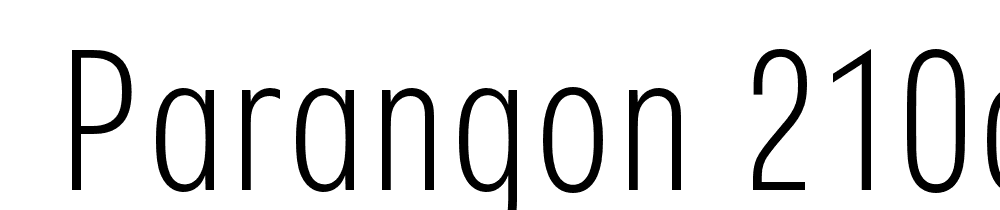  DEMO Parangon 210C Regular font family download free