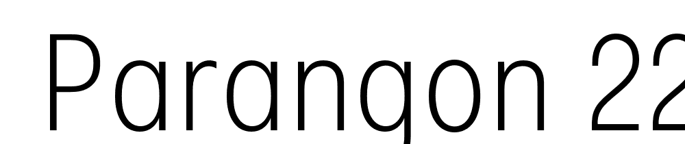  DEMO Parangon 220C Regular font family download free