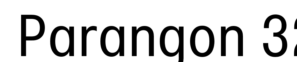  DEMO Parangon 320C Regular font family download free