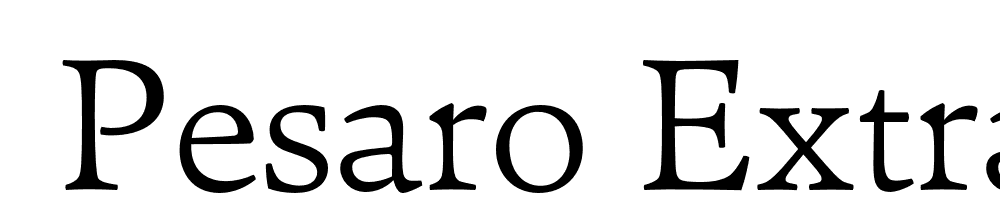  DEMO Pesaro ExtraLight Regular font family download free