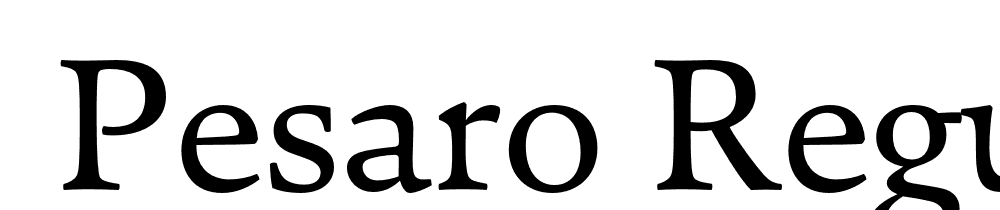  DEMO Pesaro Regular font family download free