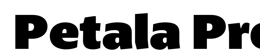  DEMO Petala Pro Black Regular font family download free