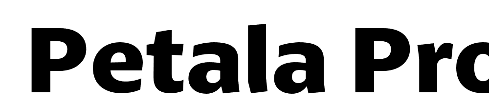  DEMO Petala Pro Bold font family download free