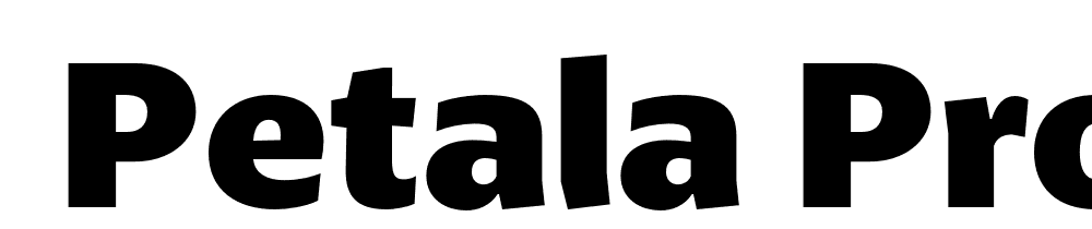  DEMO Petala Pro ExtraBold Regular font family download free