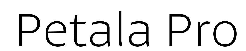  DEMO Petala Pro ExtraLight Regular font family download free