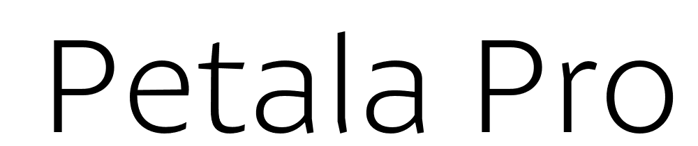  DEMO Petala Pro Light Regular font family download free