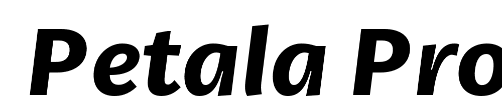  DEMO Petala Pro SemiBold Italic font family download free