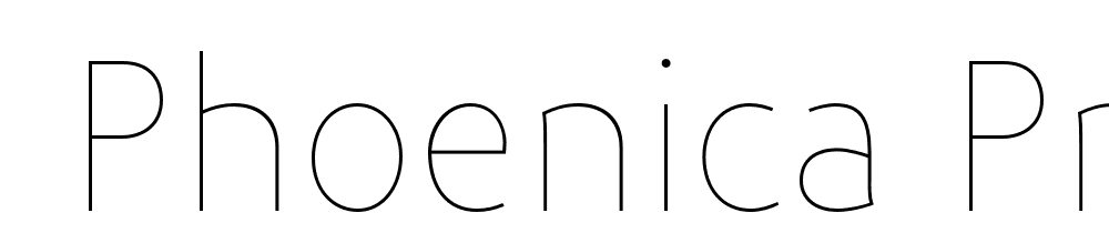  DEMO Phoenica PRO Hairline 15 Regular font family download free