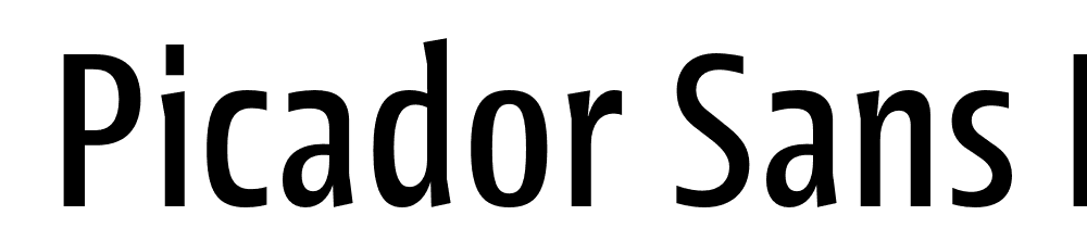  DEMO Picador Sans Regular font family download free