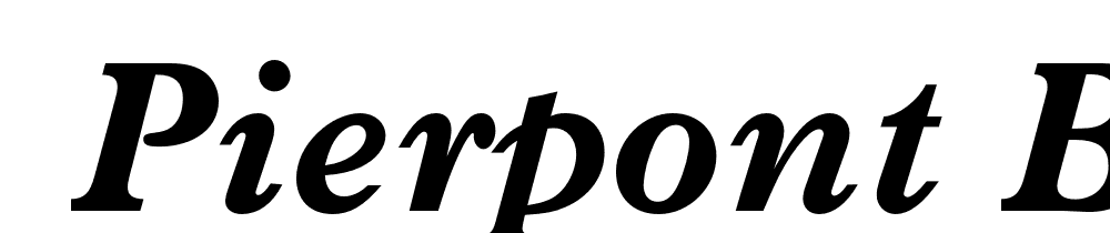  DEMO Pierpont Bold Italic font family download free