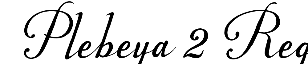  DEMO Plebeya 2 Regular font family download free