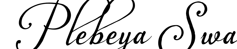  DEMO Plebeya Swash 2 Regular font family download free