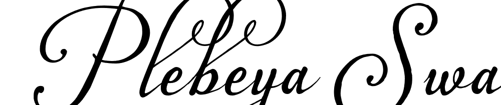  DEMO Plebeya Swash 3 Regular font family download free