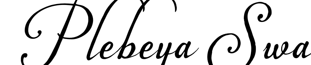  DEMO Plebeya Swash 4 Regular font family download free