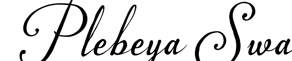  DEMO Plebeya Swash Caps Regular font family download free