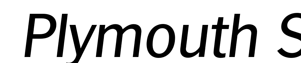  DEMO Plymouth Serial Italic font family download free