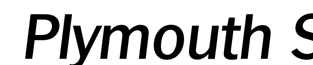  DEMO Plymouth Serial Medium Italic font family download free