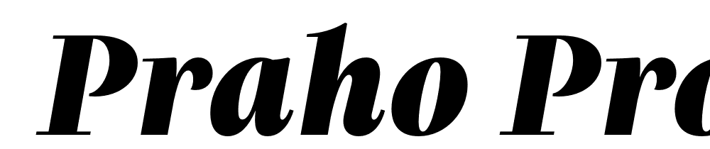  DEMO Praho Pro ExtraBold Italic Regular font family download free