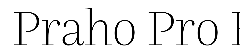  DEMO Praho Pro ExtraLight Regular font family download free