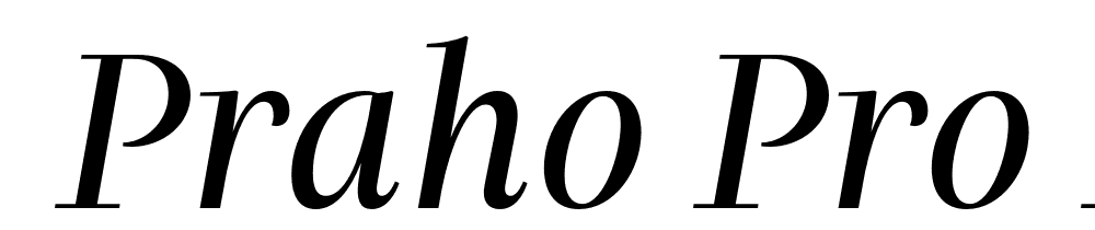  DEMO Praho Pro Italic Regular font family download free