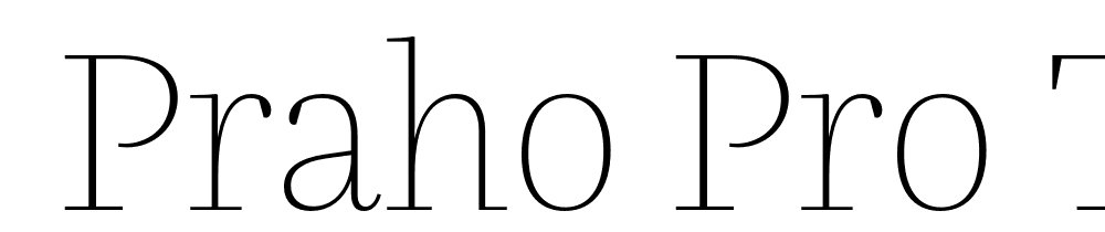  DEMO Praho Pro Thin Regular font family download free