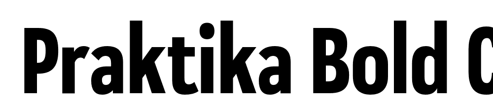  DEMO Praktika Bold Condensed Regular font family download free