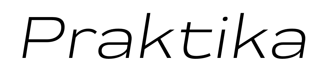  DEMO Praktika Ext Italic Regular font family download free