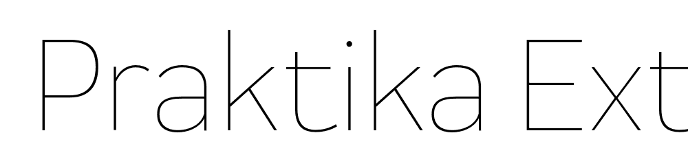  DEMO Praktika ExtraLight Regular font family download free