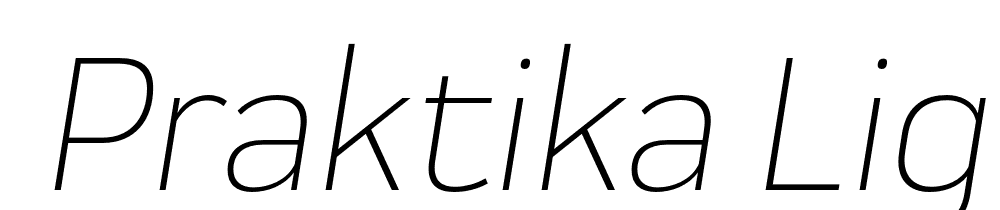  DEMO Praktika Light Italic Regular font family download free