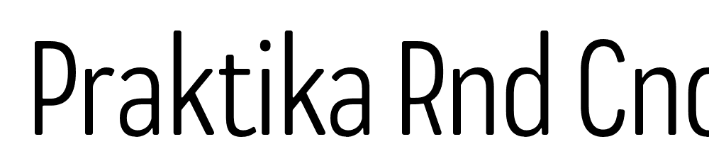  DEMO Praktika Rnd Cnd Regular font family download free