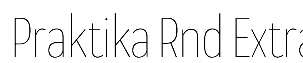  DEMO Praktika Rnd ExtraLight Cnd Regular font family download free