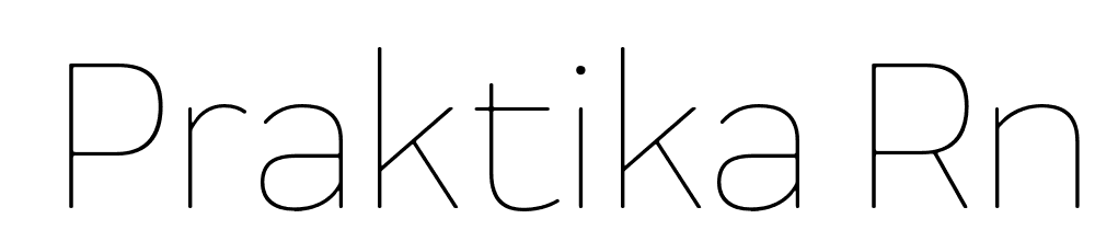  DEMO Praktika Rnd ExtraLight Regular font family download free