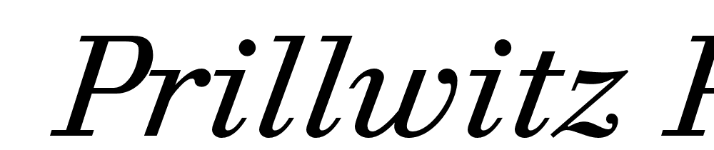  DEMO Prillwitz Press PRO Italic font family download free