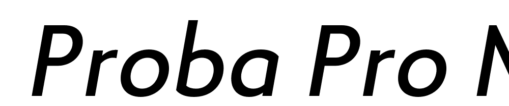  DEMO Proba Pro Md Italic font family download free