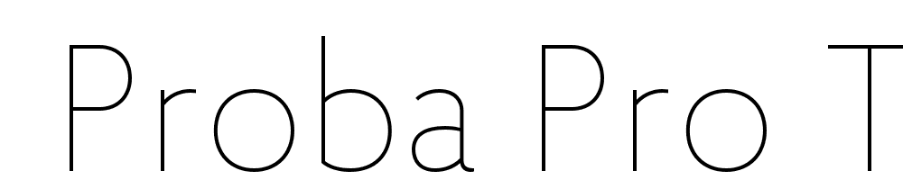  DEMO Proba Pro Th Regular font family download free