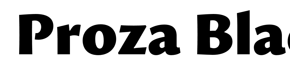  DEMO Proza Black Regular font family download free