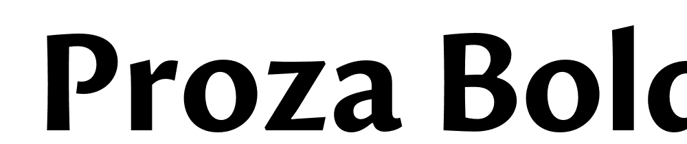  DEMO Proza Bold Regular font family download free