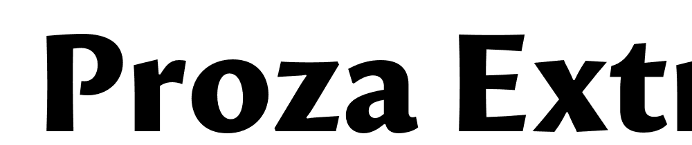  DEMO Proza ExtraBold Regular font family download free