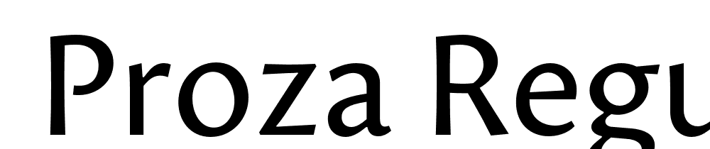  DEMO Proza Regular Regular font family download free