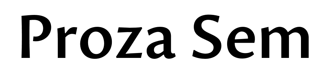  DEMO Proza SemiBold Regular font family download free