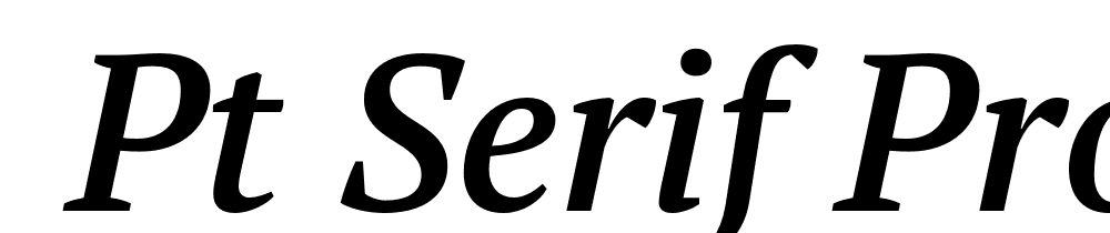  DEMO PT Serif Pro Demi Italic font family download free