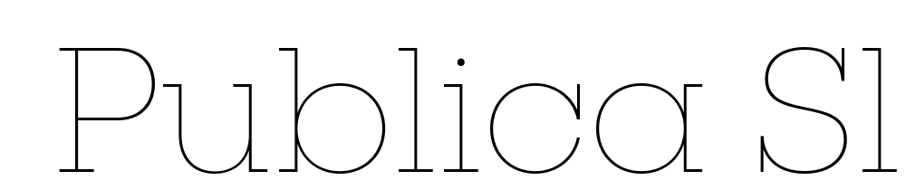  DEMO Publica Slab ExtraLight Regular font family download free