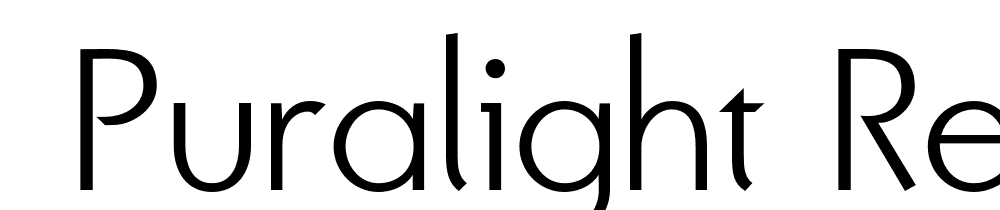  DEMO PuraLight Regular font family download free