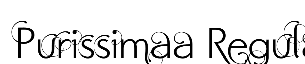  DEMO PurissimaA Regular font family download free