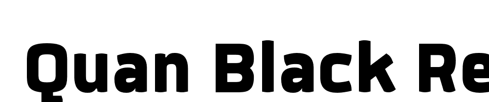  DEMO Quan Black Regular font family download free