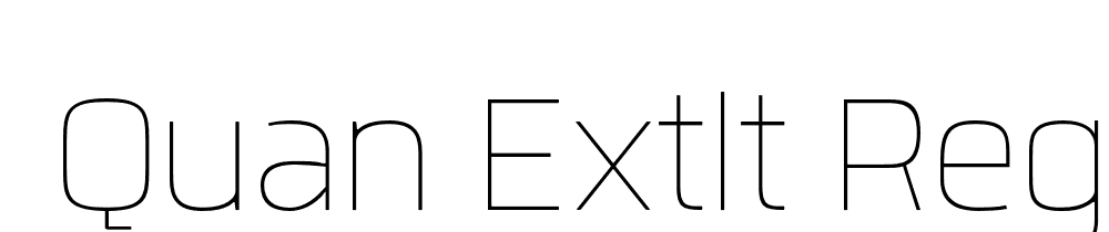  DEMO Quan ExtLt Regular font family download free