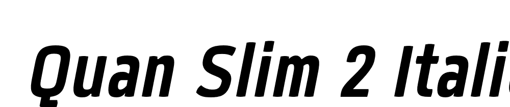  DEMO Quan Slim 2 Italic font family download free