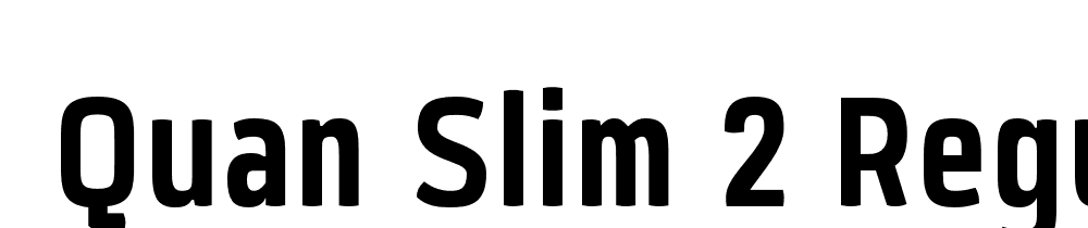  DEMO Quan Slim 2 Regular font family download free